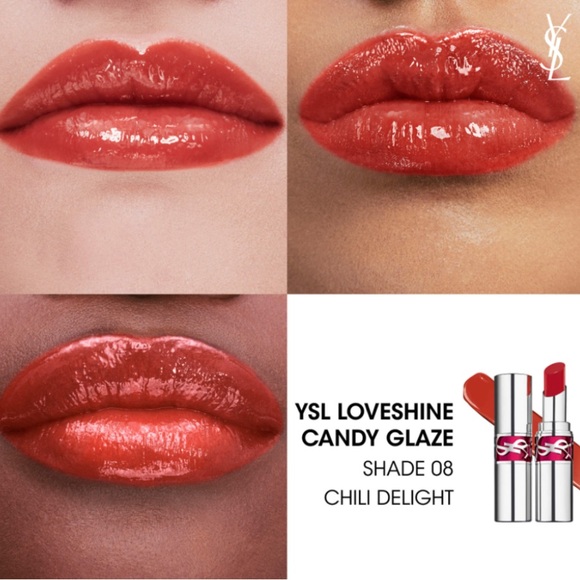 3 for$99! NEW YSL Rouge Volupté Candy Glaze Oil-In-Stick Lipsticks Moisturizing - Picture 5 of 10